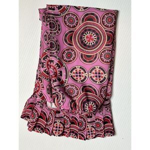 Apostrophe Womens 22W Pink Geometric Elastic‎ Lined Knee Length Skirt
